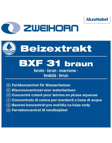 Beizextrakt wasserlöslich braun BXF 31 0,5 ltr - Zweihorn